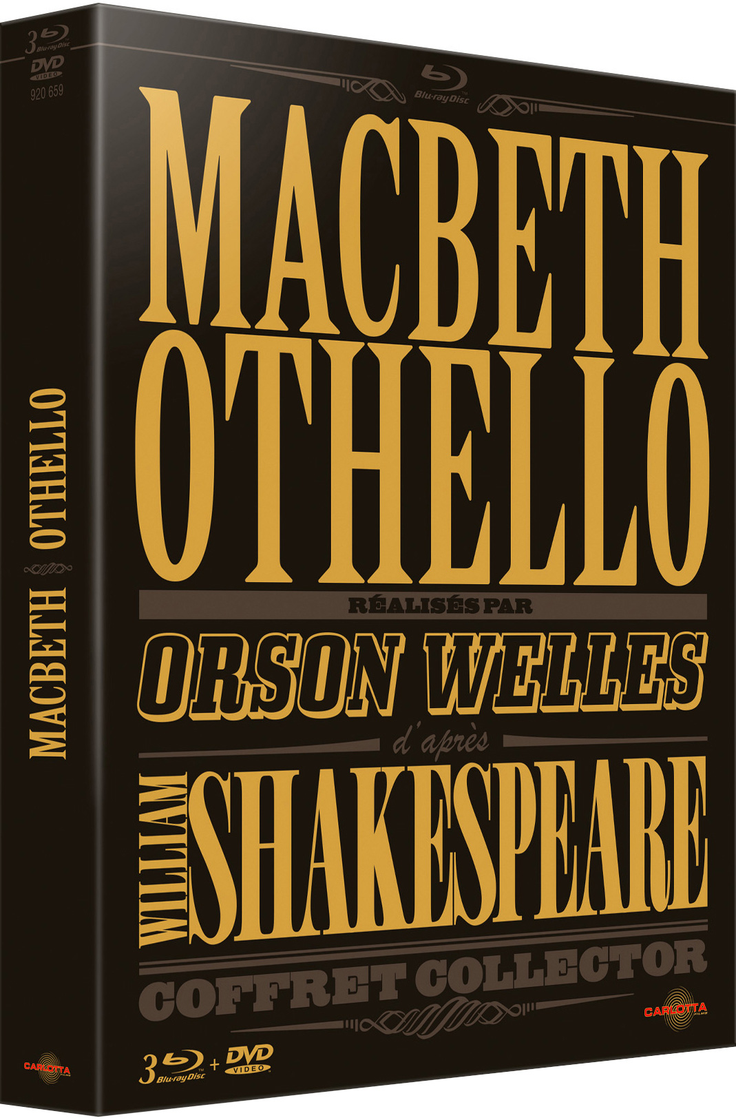 Coffret Macbeth Othello Welles