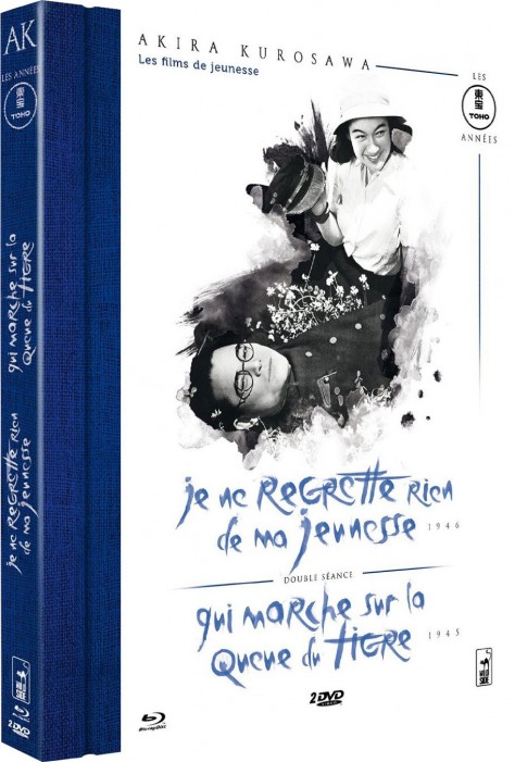 Akira Kurosawa - Les films de jeunesse : Je ne regrette rien de ma jeunesse + Qui marche sur la queue du tigre - Packshot Blu-ray