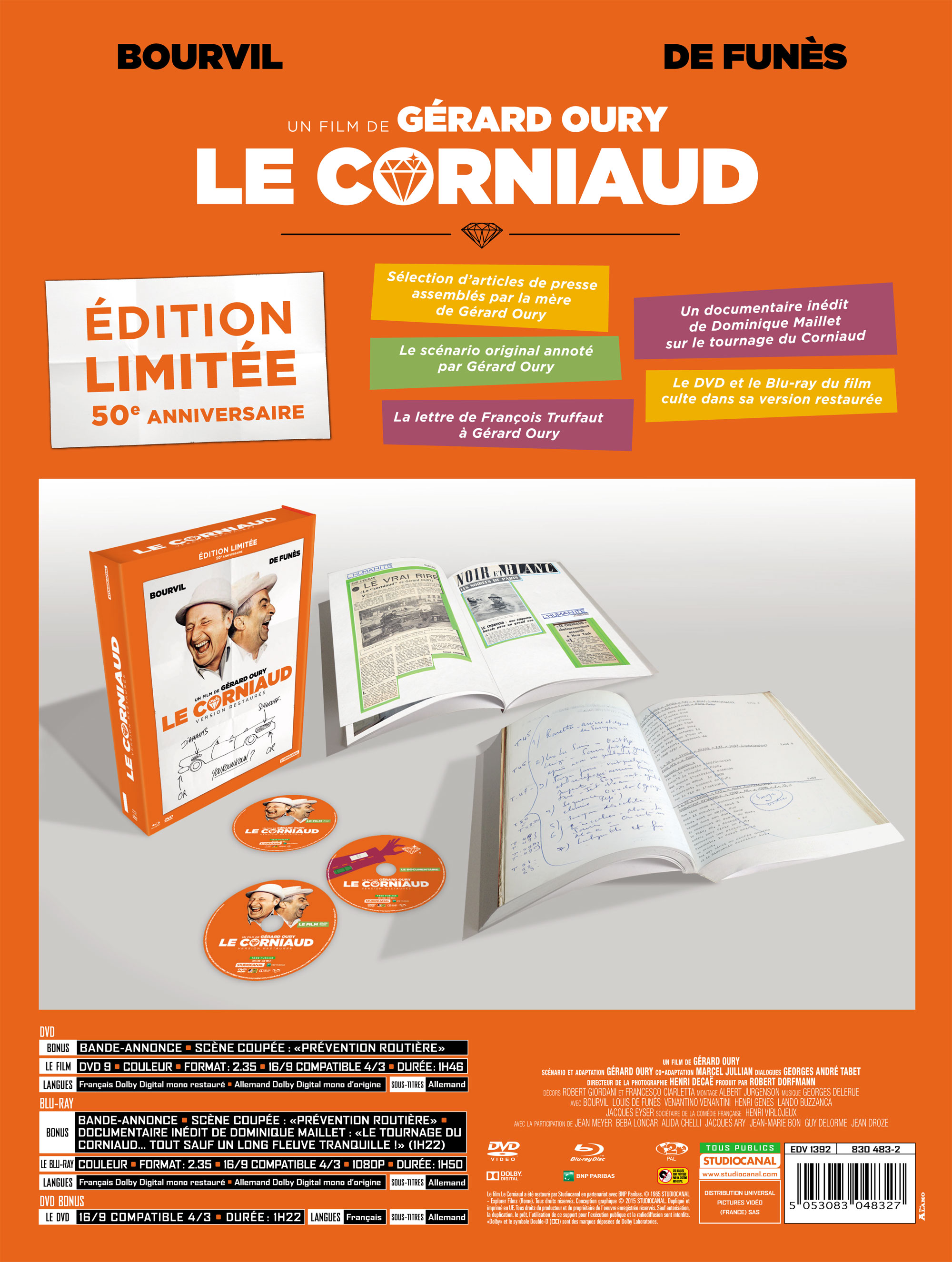 Le Corniaud - Blu-ray 2015