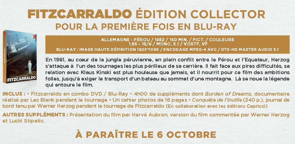 Fitzcarraldo - Annonce Blu-ray