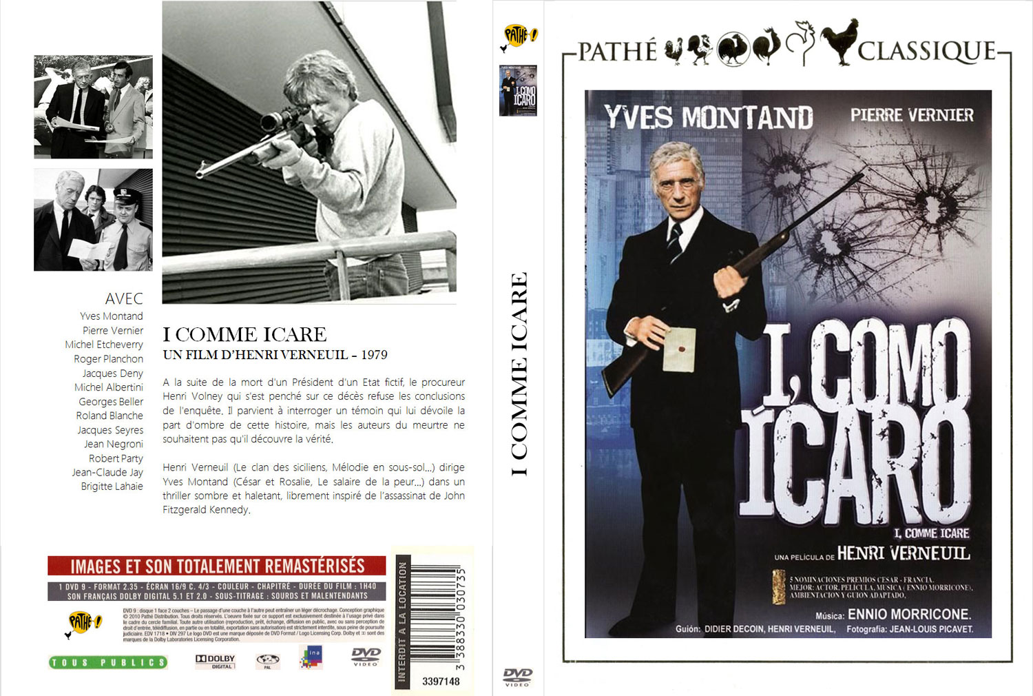 I Come Icare - Jaquette DVD fantasmée