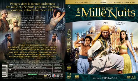 Jaquette Blu-ray + DVD Les Milles et une nuit - Jeu concours Sabu