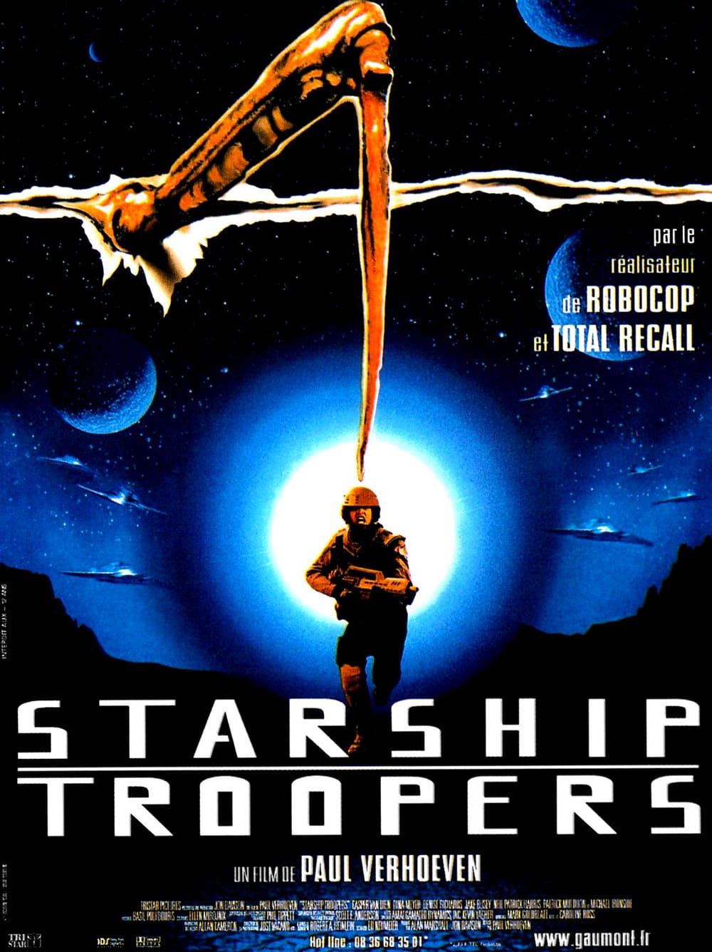 Starship Troopers de Paul Verhoeven - Affiche France