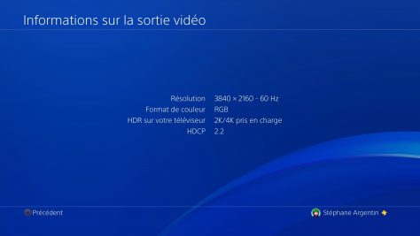 PlayStation 4 Pro - Informations sortie vidéo