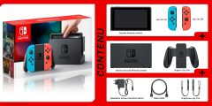 Nintendo Switch - Red & Blue - Contenu