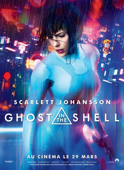 Ghost in the Shell (2017) de Rupert Sanders avec Scarlett Johansson - Affiche