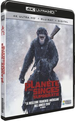 La Planète des Singes - Suprématie (2017) de Matt Reeves - Packshot Blu-ray 4K Ultra HD