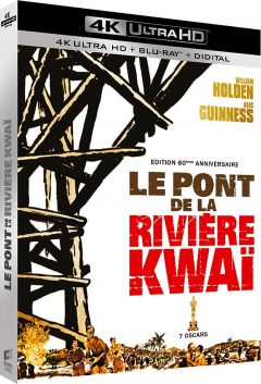 Le Pont de la rivière Kwaï (1957) de David Lean - Packshot Blu-ray 4K Ultra HD