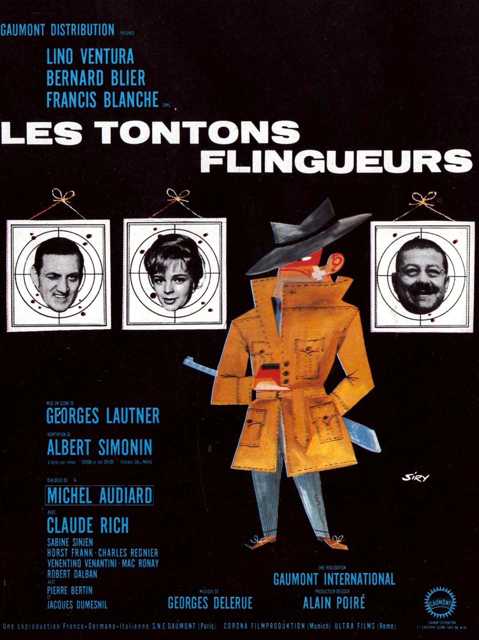 Les Tontons flingueurs (1963) de Georges Lautner - Affiche