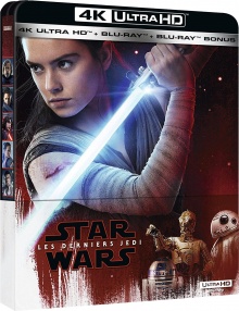 Star Wars : Épisode VIII - Les Derniers Jedi (2017) de Rian Johnson - Packshot Blu-ray 4K Ultra HD