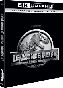 Le Monde perdu : Jurassic Park (1997) de Steven Spielberg – Packshot Blu-ray 4K Ultra HD