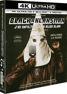 BlacKkKlansman - J'ai infiltré le Ku Klux Klan (2018) de Spike Lee - Packshot Blu-ray 4K Ultra HD
