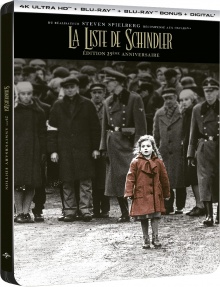 La Liste de Schindler (1993) de Steven Spielberg - Packshot Blu-ray 4K Ultra HD
