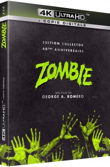 Zombie (1978) de George A. Romero - Packshot Blu-ray 4K Ultra HD
