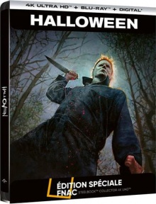 Halloween (2018) de David Gordon Green - Steelbook Édition Spéciale Fnac – Packshot Blu-ray 4K Ultra HD