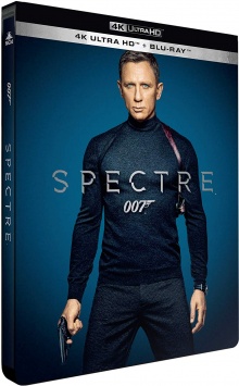 007 Spectre (2015) de Sam Mendes - Édition Limitée SteelBook – Packshot Blu-ray 4K Ultra HD