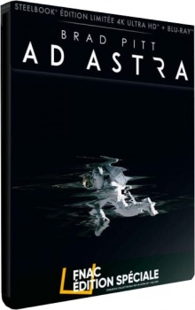 Ad Astra (2019) de James Gray - Steelbook Edition Spéciale Fnac - Packshot Blu-ray 4K Ultra HD