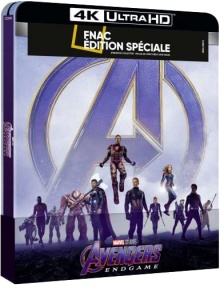Avengers : Endgame (2019) de Anthony Russo & Joe Russo - Steelbook Édition Spéciale Fnac - Packshot Blu-ray 4K Ultra HD