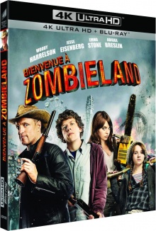 Bienvenue à Zombieland (2009) de Ruben Fleischer – Packshot Blu-ray 4K Ultra HD