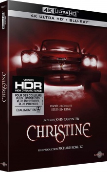Christine (1983) de John Carpenter - Packshot Blu-ray 4K Ultra HD