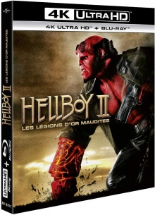 Hellboy II : Les légions d'or maudites (2008) de Guillermo del Toro - Packshot Blu-ray 4K Ultra HD