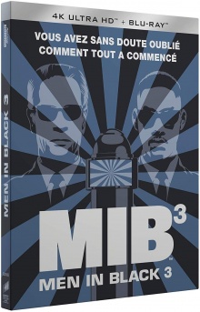 Men in Black 3 (2012) de Barry Sonnenfeld - Cartes postales + Porte-clés - Packshot Blu-ray 4K Ultra HD