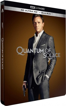 Quantum of Solace (2008) de Marc Forster - Édition Limitée SteelBook – Packshot Blu-ray 4K Ultra HD