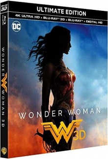 Wonder Woman (2017) de Patty Jenkins - Ultime Edition Bluray 4K + Bluray 3D + Bluray - Packshot Blu-ray 4K Ultra HD