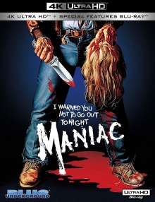 Maniac (1980) de William Lustig - Packshot Blu-ray 4K Ultra HD