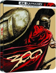 300 (2006) de Zack Snyder - Édition Comic Steelbook - Packshot Blu-ray 4K Ultra HD