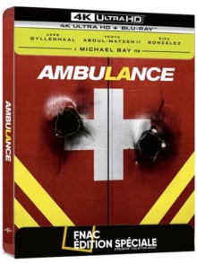 Ambulance (2022) de Michael Bay - Édition Spéciale Fnac Steelbook - Packshot Blu-ray 4K Ultra HD