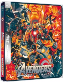 Avengers : Endgame (2019) de Anthony Russo et Joe Russo – Édition Steelbook Mondo – Packshot Blu-ray 4K Ultra HD
