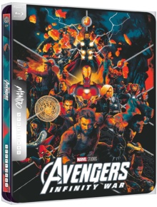 Avengers : Infinity War (2018) de Anthony Russo et Joe Russo – Édition Steelbook Mondo – Packshot Blu-ray 4K Ultra HD
