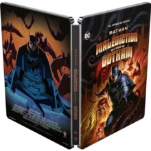 Batman : La Malédiction qui s'abattit sur Gotham (2023) de Christopher Berkeley, Sam Liu - Édition boîtier SteelBook - Packshot Blu-ray 4K Ultra HD
