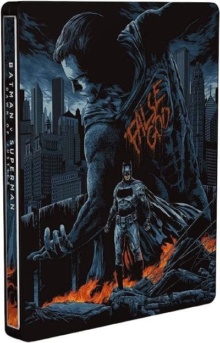 Batman v Superman : L'aube de la justice (2016) de Zack Snyder - Édition Steelbook Mondo Ultimate - Packshot Blu-ray 4K Ultra HD