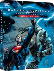 Batman v Superman : L'aube de la justice (2016) de Zack Snyder - Édition Comic Steelbook - Packshot Blu-ray 4K Ultra HD
