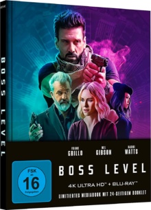 Boss Level (2020) de Joe Carnahan - Édition Limitée Mediabook - Packshot Blu-ray 4K Ultra HD