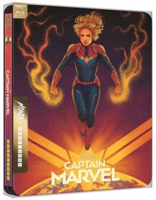 Captain Marvel (2019) de Anna Boden, Ryan Fleck - Édition Steelbook Mondo - Packshot Blu-ray 4K Ultra HD