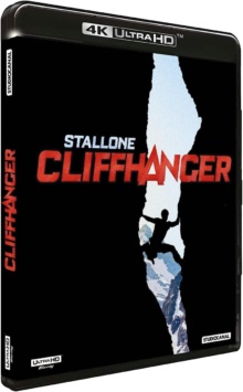 Cliffhanger, traque au sommet (1993) de Renny Harlin - Packshot Blu-ray 4K Ultra HD