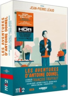 Coffret Les Aventures d'Antoine Doinel (1959 - 1979) de François Truffaut – Packshot Blu-ray 4K Ultra HD