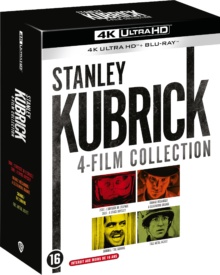 Coffret Stanley Kubrick : 2001 : l’odyssée de l’espace + Full Metal Jacket + Shining + Orange mécanique - Packshot Blu-ray 4K Ultra HD