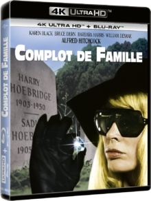 Complot de famille (1976) de Alfred Hitchcock – Packshot Blu-ray 4K Ultra HD
