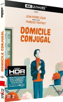 Domicile conjugal (1970) de François Truffaut - Packshot Blu-ray 4K Ultra HD