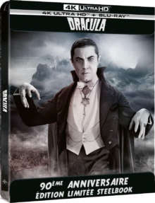 Dracula (1931) de Tod Browning - Édition 90ème Anniversaire - Boîtier SteelBook - Packshot Blu-ray 4K Ultra HD