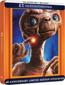 E.T., l'Extra-Terrestre (1982) de Steven Spielberg - Édition Limitée SteelBook 40ème Anniversaire - Packshot Blu-ray 4K Ultra HD