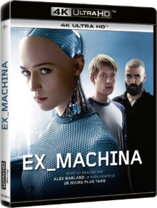 Ex Machina (2014) de Alex Garland - Packshot Blu-ray 4K Ultra HD