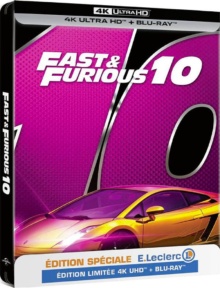 Fast & Furious X (2023) de Louis Leterrier - Édition Limitée SteelBook Spéciale E. Leclerc - Packshot Blu-ray 4K Ultra HD