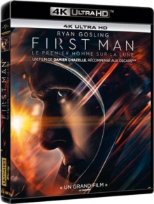 First Man : Le premier homme sur la lune (2018) de Damien Chazelle – Packshot Blu-ray 4K Ultra HD
