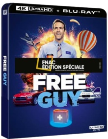 Free Guy (2021) de Shawn Levy – Édition Spéciale Fnac Steelbook – Packshot Blu-ray 4K Ultra HD