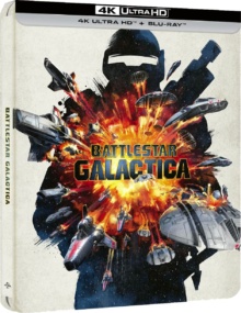 Galactica : La Bataille de l'espace (1978) de Richard A. Colla - Édition 45ème anniversaire - Boîtier SteelBook - Packshot Blu-ray 4K Ultra HD
